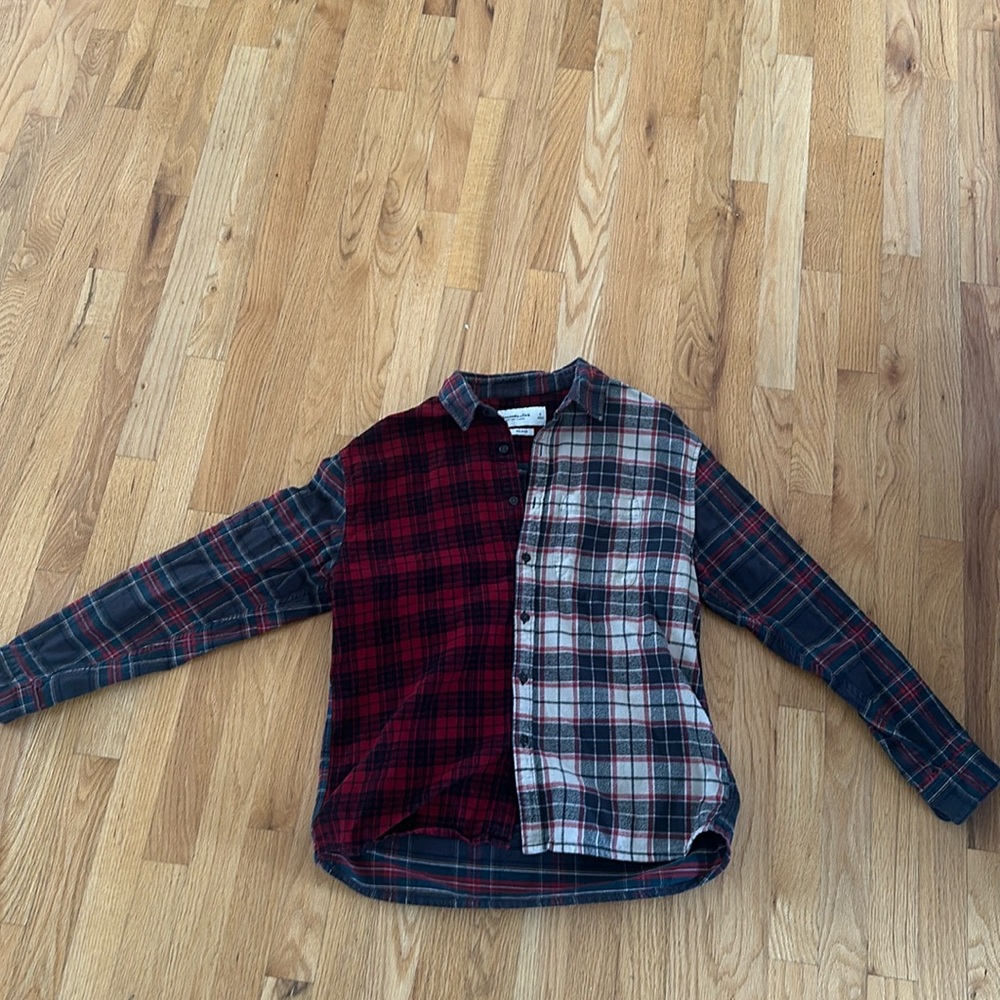 Abercrombie & Fitch soft A&F flannel Size Small relaxed fit